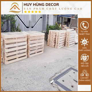 Giường Pallet gỗ thông gập gọn lắp ráp thông minh 1m2 - 1m6 , giường ngủ gỗ thông cao 10cm