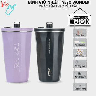 Ly Giữ Nhiệt VieCup - Bình Giữ Nhiệt Tyeso Wonder 600ml - Khắc Tên Theo Yêu Cầu Và Quà Tặng