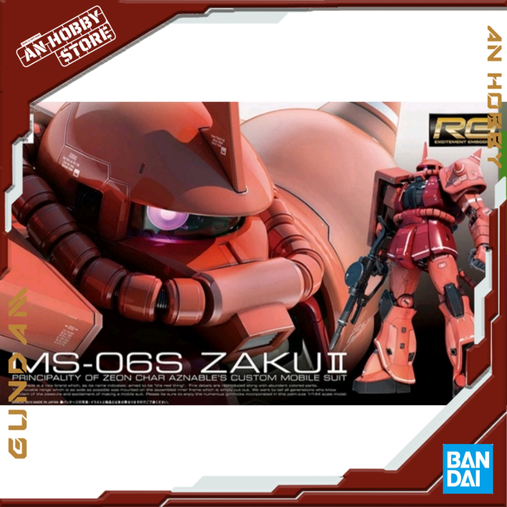 [HÀNG CÓ SẴN] BANDAI Mô Hình Gundam RG 02 MS-06S Char's Zaku II
