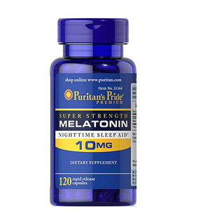 Viên uống hỗ trợ giấc ngủ Melatonin 10mg Puritan's Pride 60 viên giúp ngủ sâu, giảm căng thẳng mệt mỏi
