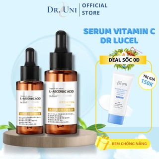 Serum Vitamin C Dr.Lucel giữ ẩm và làm dịu loại bỏ vết mụn làm trắng da dưỡng ấm sáng da 37ml - Cocoon
