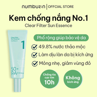 Kem chống nắng phổ rộng Numbuzin No.1 Clear Filter Sun Essence