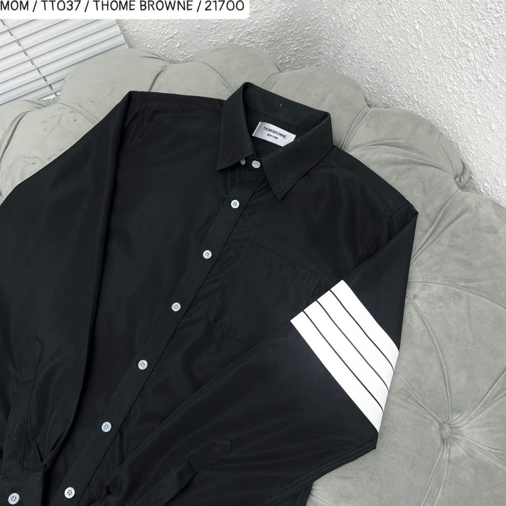 Áo Sơmi Dài  Viền 2 Bên Vai Dọc Tay Đen Trắng Chất Liệu Thoáng Mát Thoải Mái, Áo sơmi thời trang Nam nữ Đi chơi | BigBuy360 - bigbuy360.vn