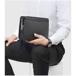 Ví cầm tay clutch nam cao cấp da bò mềm đẹp khoa số nhiều ngăn pl07