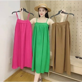 Đầm váy ngủ mặc nhà 2 dây xinh xắn form dưới 57kg