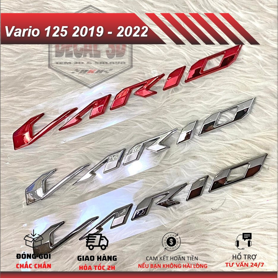 Tem vario 125 chữ nổi đời 2019 2022 hàng loại 1 nhựa cứng nét