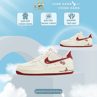 Giày_Nike AF1 Cherry Valentine Hàng Chuẩn Chính Hãng Full Box.