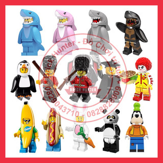 Xếp hình Pogo Minifigures mô hình lắp ráp nhân vật cosplay mặc đồ thú ngộ nghĩnh