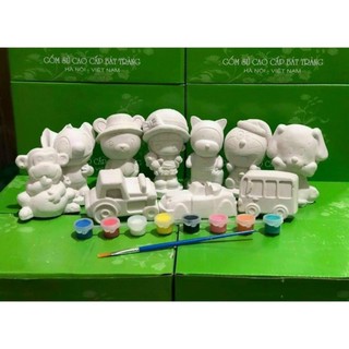 Bộ tô tượng xanh lá cho bé