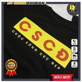 Áo thun cscđ chất cotton cổ bo ảnh thật