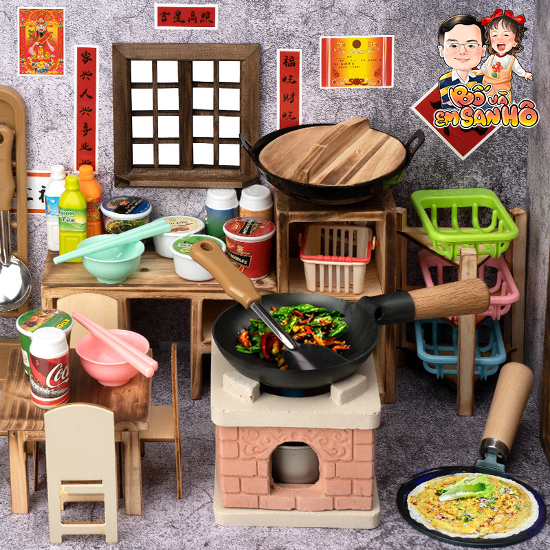  Đồ chơi nấu ăn thật cho bé phong cách Trung Hoa-Đồ chơi nhà bếp mini 