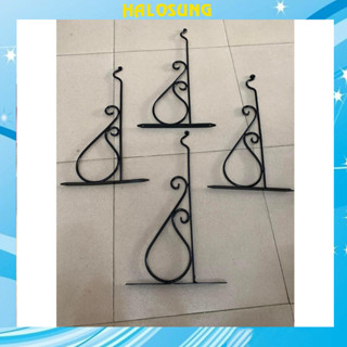 Móc Treo Tường Hoa Văn Đen Sắt Chắc Chắn To Dài Treo Lồng Chim Chào mào chích chòe vành khuyên tiện lợi Phụ Kiện MT01