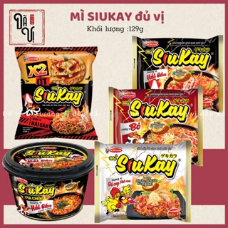 Mì siukay hải sản, bò siêu cay 7 cấp độ đủ vị của Acecook (gói 128g) - Dã Vị Bách Hóa