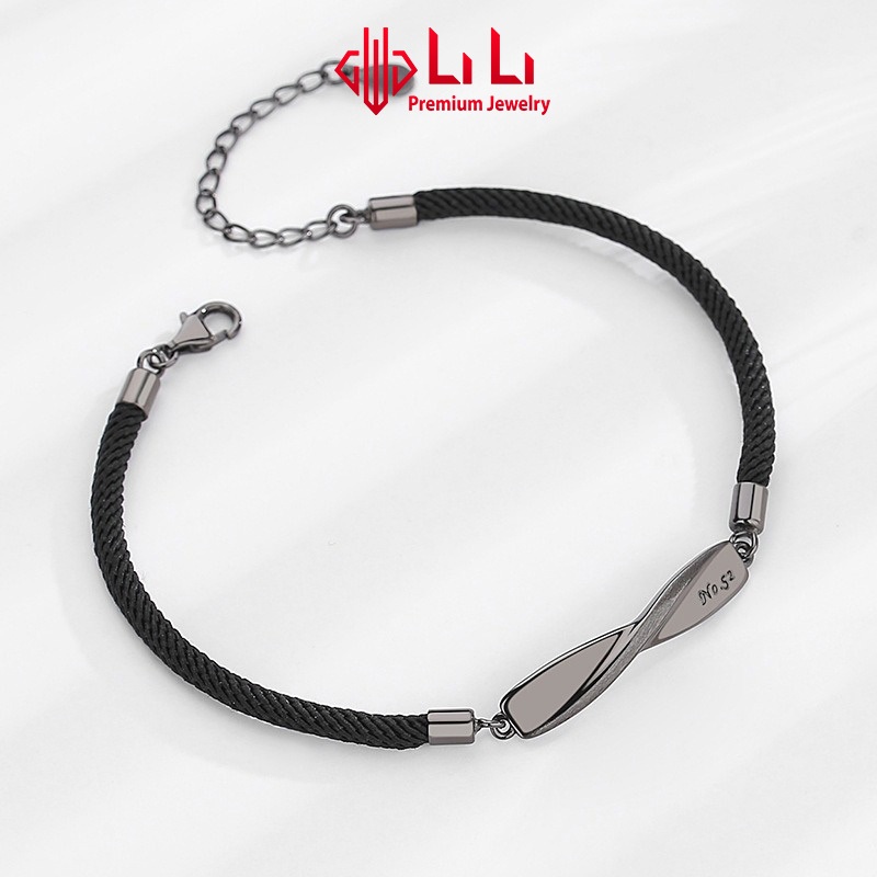 Lắc tay bạc cặp đôi LiLi S925 đính đá CZ cao cấp tình yêu Forever Love LILI_986852 | BigBuy360 - bigbuy360.vn