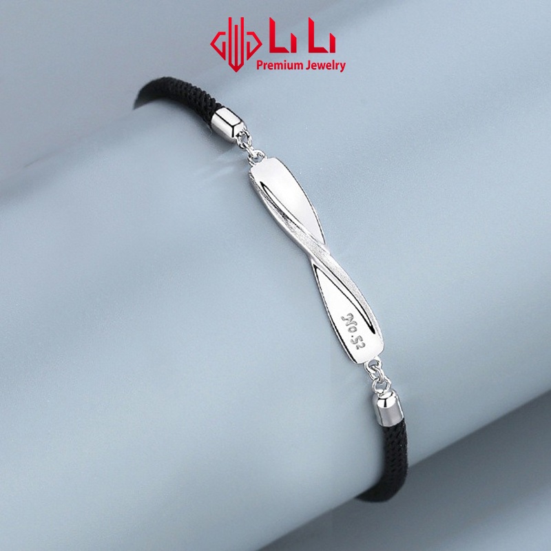 Lắc tay bạc cặp đôi LiLi S925 đính đá CZ cao cấp tình yêu Forever Love LILI_986852 | BigBuy360 - bigbuy360.vn