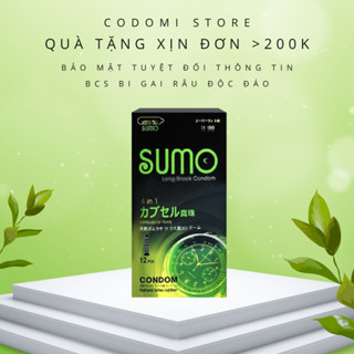  BAO CAO SU SUMO siêu mỏng nhiều gel 52mm bi gân gai  râu siêu mỏng  combo hộp 12c 