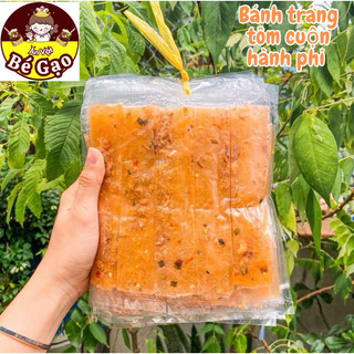 Sét 5 bịch bánh tráng tôm cuộn hành phi begao
