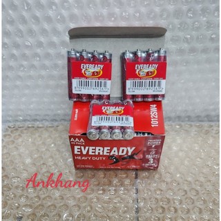 Pin đũa aaa đỏ eveready heavy duty mẫu mới - chính hãng