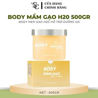 BODY MẦM GẠO LÊN MEN H2O 500Gr SICA WHITE (KHÔNG KÈM SỮA TẮM) HỖ TRỢ DƯỠNG DA SÁNG HỒNG - HÀNG CHÍNH HÃNG