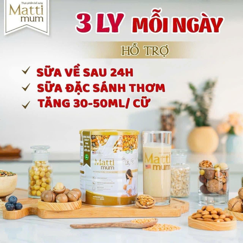 Sữa hạt lợi sữa Mattimum