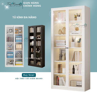 Kệ túi xách đa năng có đèn Nội Thất Tiết Kiệm dùng làm tủ kính trưng bày nước hoa đã lắp sẵn TS78809