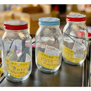 Lọ thủy tinh nắp kim loại 900ml, 450ml xuất xứ Nhật Bản