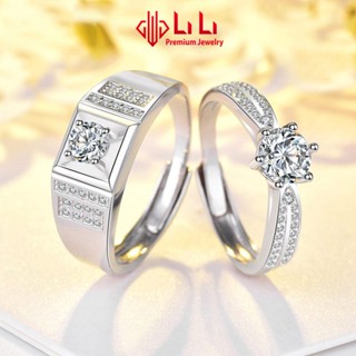 Nhẫn bạc cặp đôi LiLi S925 đính đá CZ cao cấp Lovely Day LILI_422999