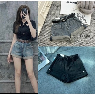 Quần đùi jean nữ,quần short bò gập gấu dễ phối đồ HK2