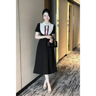  Đầm thiết kế thương hiệu Ren DESIGN by KHÂU tuyết mưa hai vạch sang chảnh phù hợp đi làm đi chơi 