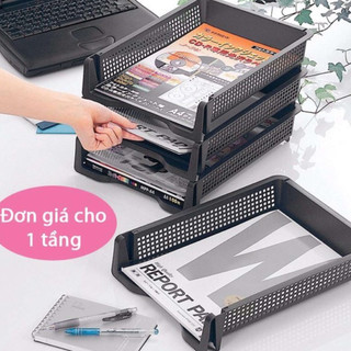 Hàng Nhật Khay đựng hồ sơ tài liệu A4 có thể xếp chồng hãng sản xuất Inomata Nhật Bản (made in Japan)