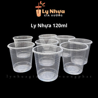 Lốc 50 ly nhựa 120ml cỡ nhỏ ly nhựa pp dùng làm ly trà đá, nước chấm ly nhựa vương phát