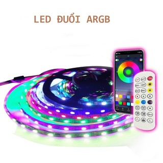 Dây Đèn Led Argb 2812 cảm biến âm thanh trực tiếp, Led đuổi theo nhạc trang trí phòng