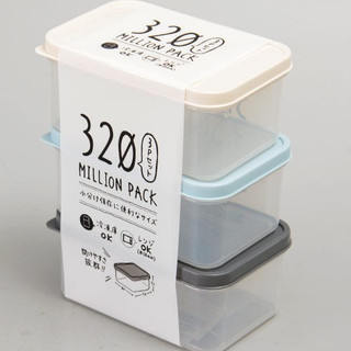 Set 3 Hộp thực phẩm Whity 320ml Yamada Nhật Bản đến 140 độ C dùng lò vi sóng