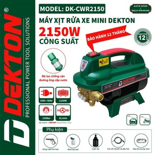 Máy xịt rửa xe dekton dk-cwr2150 - 2150w - motor từ lõi đồng 100%