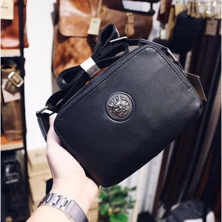 Túi đeo chéo unisex mini da thật