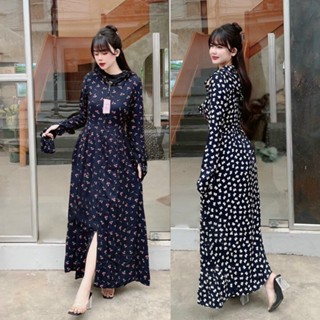 Áo chống nắng nữ toàn thân lanh nhung Nhật 3 lớp dáng xòe không xẻ sau dày dài kín chân - ao chong nang nu 3 lop xoe