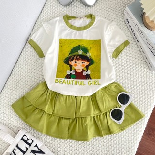 Db365 - set chân váy 3 màu cho bé gái 10-25kg