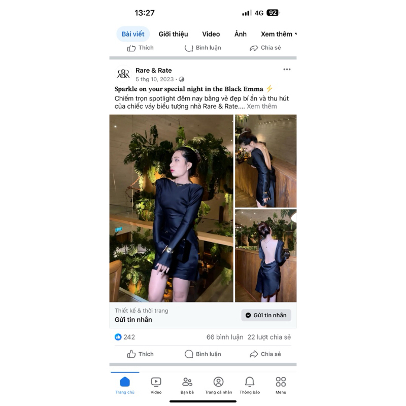 pas đầm RARE&RATE size S