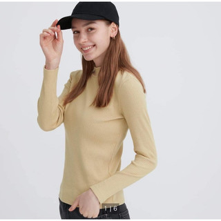 Áo len thun tăm cổ 3 phân Uni.qlo