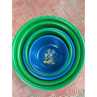 Set 5 món thau nhựa, chậu nhựa cao cấp gia long 30,35,45,50,55cm set 5 món thau nhựa cao cấp gia long