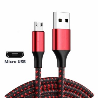 Dây sạc Androi oppo, xiaomi...Cáp sạc cổng Micro USB thiết kế dây bện dù cho điện thoại androi