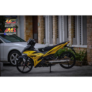 Dàn áo Exciter 150 vàng đen mẫu tem Mx king