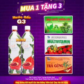 1 Chai Nước Gấc G3 ( mẫu mới 900ml ) Date Mới Nhất Công Ty