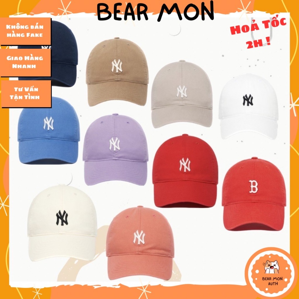 Mũ Lưỡi Trai MLB Rookie Unstructured Ballcap New York Yankees 3ACP7701N logo ny trắng xanh tím đỏ ke