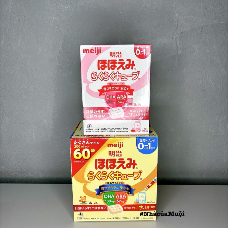 Sữa Meiji nội địa Nhật Bản Số 0 & Số 1