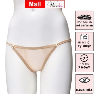 Quần lót nữ WANNABE QL219  quần chíp 2 dây lưới co giãn kiểu dáng basic dễ mặc vận động thoải mái