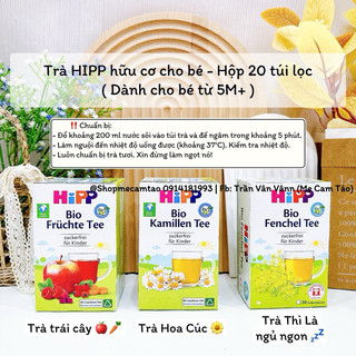 Trà hipp hữu cơ đức - hộp 20 túi lọc