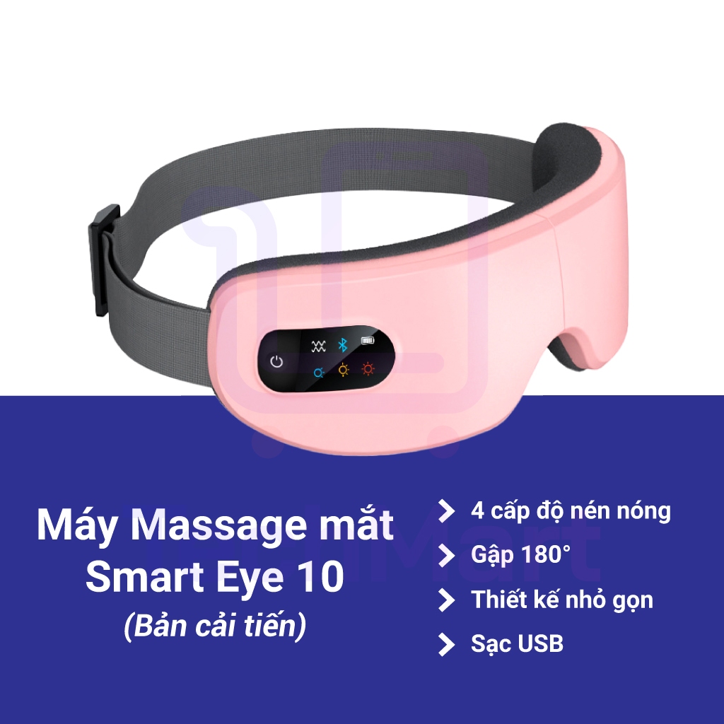 Máy Massage Mắt 4 Chế Độ Massage Kết Hợp Chế Độ Rung Kết Nối Bluetooth