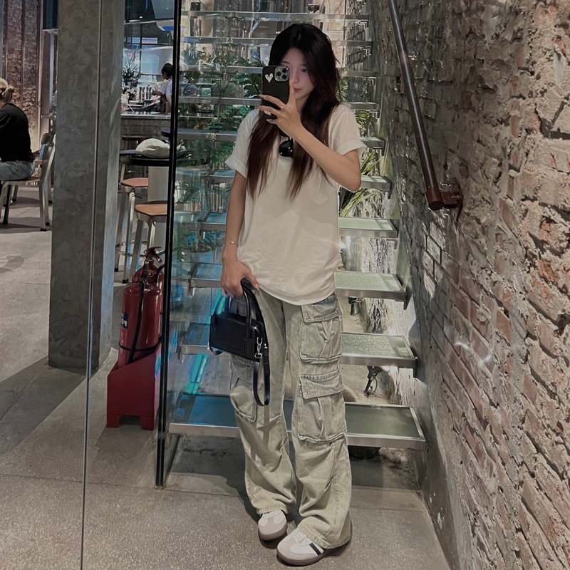 [Tặng Khăn Ảnh Cuối] Áo thun basic cotton co giãn ảnh thật tự chụp