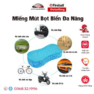 Miếng mút bọt biển lau rửa xe ô tô, xe máy - lau rửa bát đĩa đa năng - lau khô ướt bụi bẩn